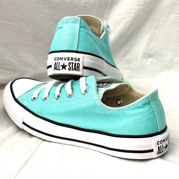 Converse Shoes - Converse All ⭐️ Star Unisex W6/M4 Chuck Taylor Aqua Canvas Low Top Sneakers